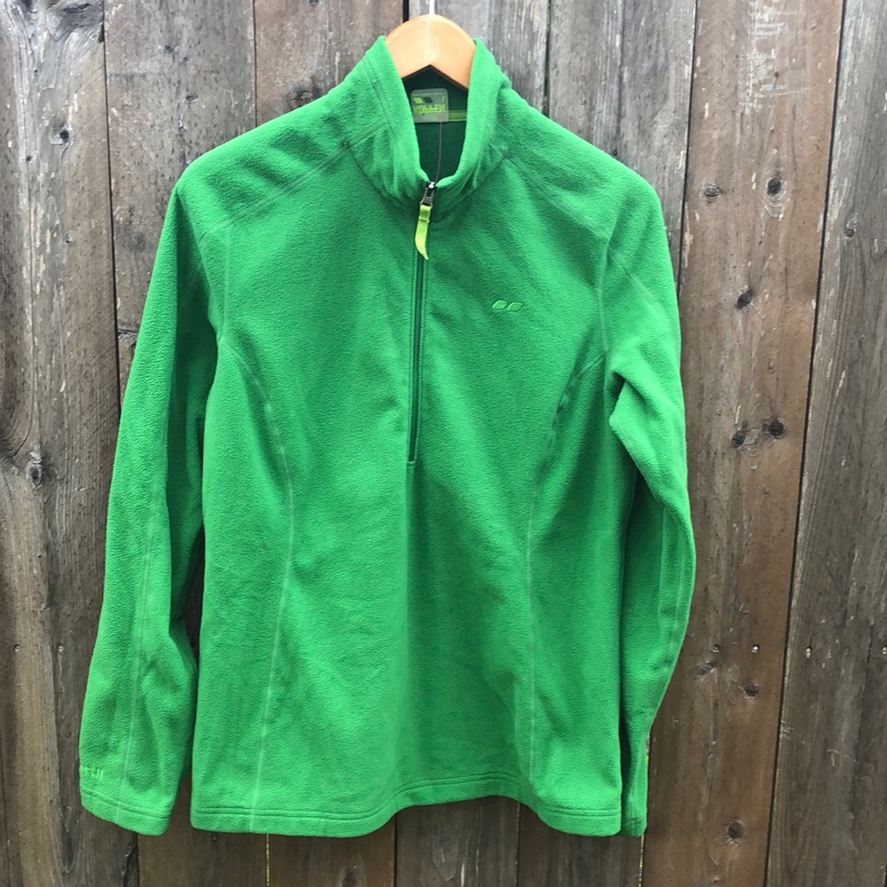 Koppen women’s green long sleeve fleece size large